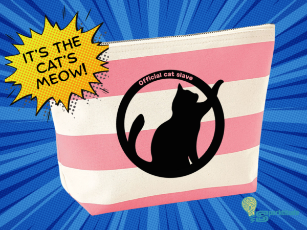 Love Cats Official Cat Slave (Shorthair Version)  Stripey Accessories Bag