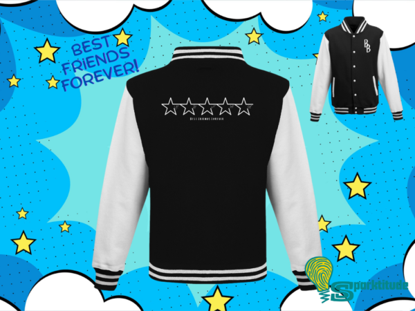 You Are My Star Custom Best Friends Varsity Jacket - Adult Sizes - Image 2