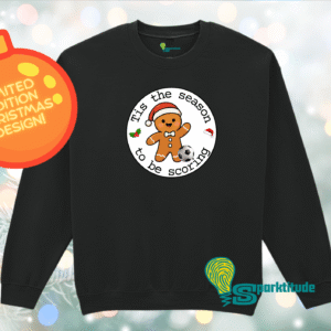 Gingerbread Man Football Christmas Sweatshirt - Adult Sizes